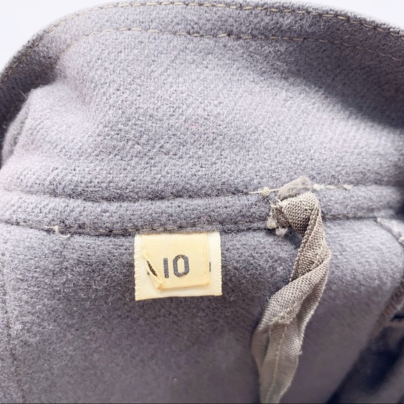 VINTAGE High Waist Wide Leg Cropped Wool Pants - Picture 6 of 6